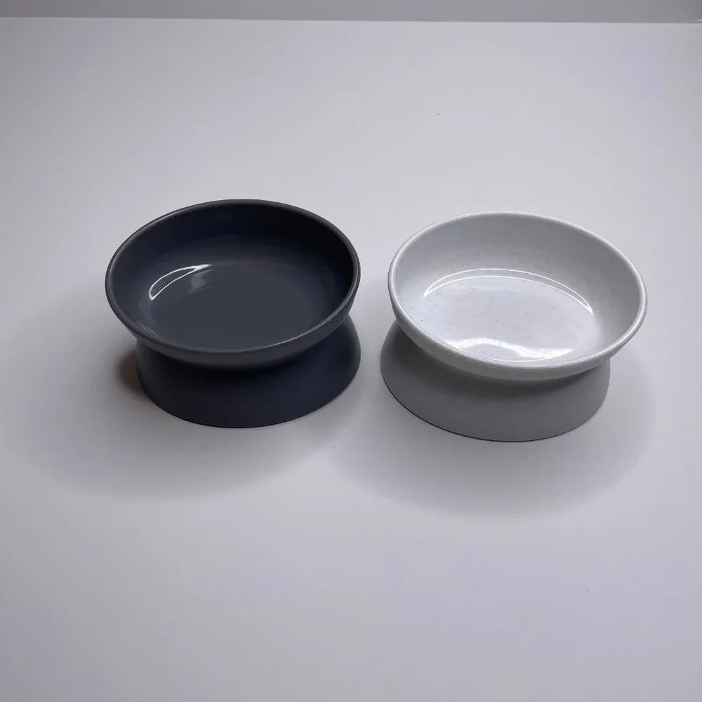 Raised Cat Food Bowl for Stress Free Eating & Drinking